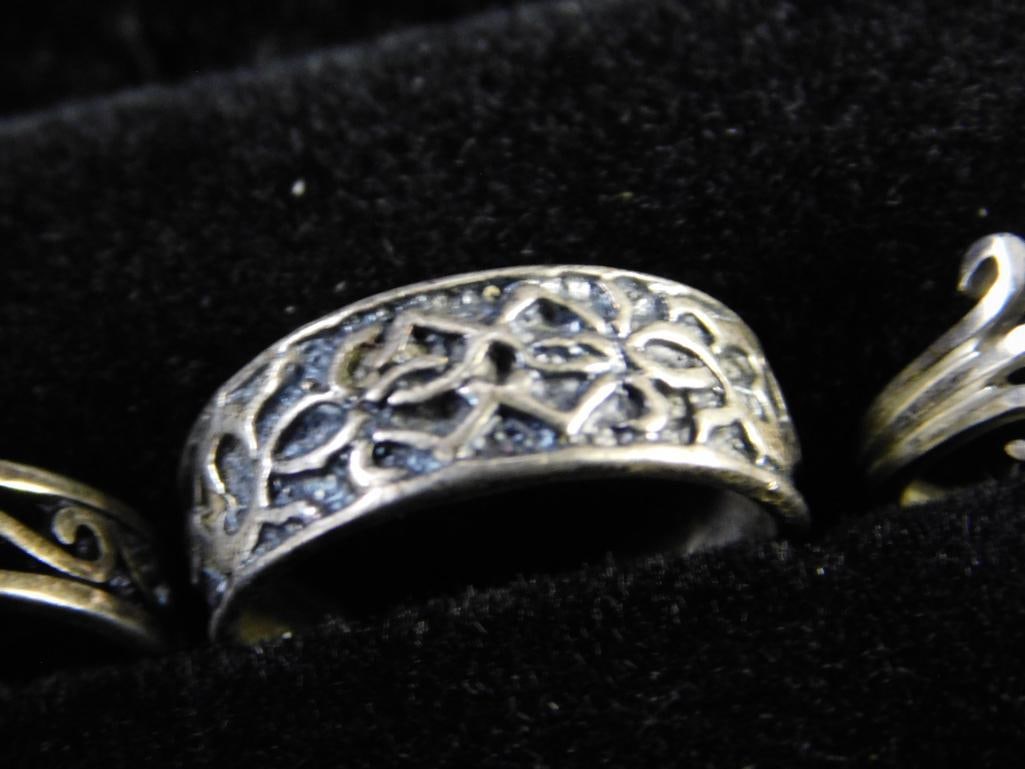 Sterling Silver - 4 Toe Rings - 8.48 Grams - 6