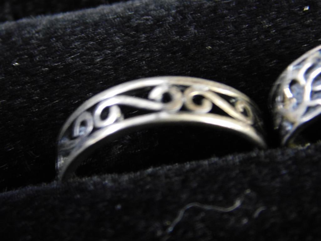 Sterling Silver - 4 Toe Rings - 8.48 Grams - 8