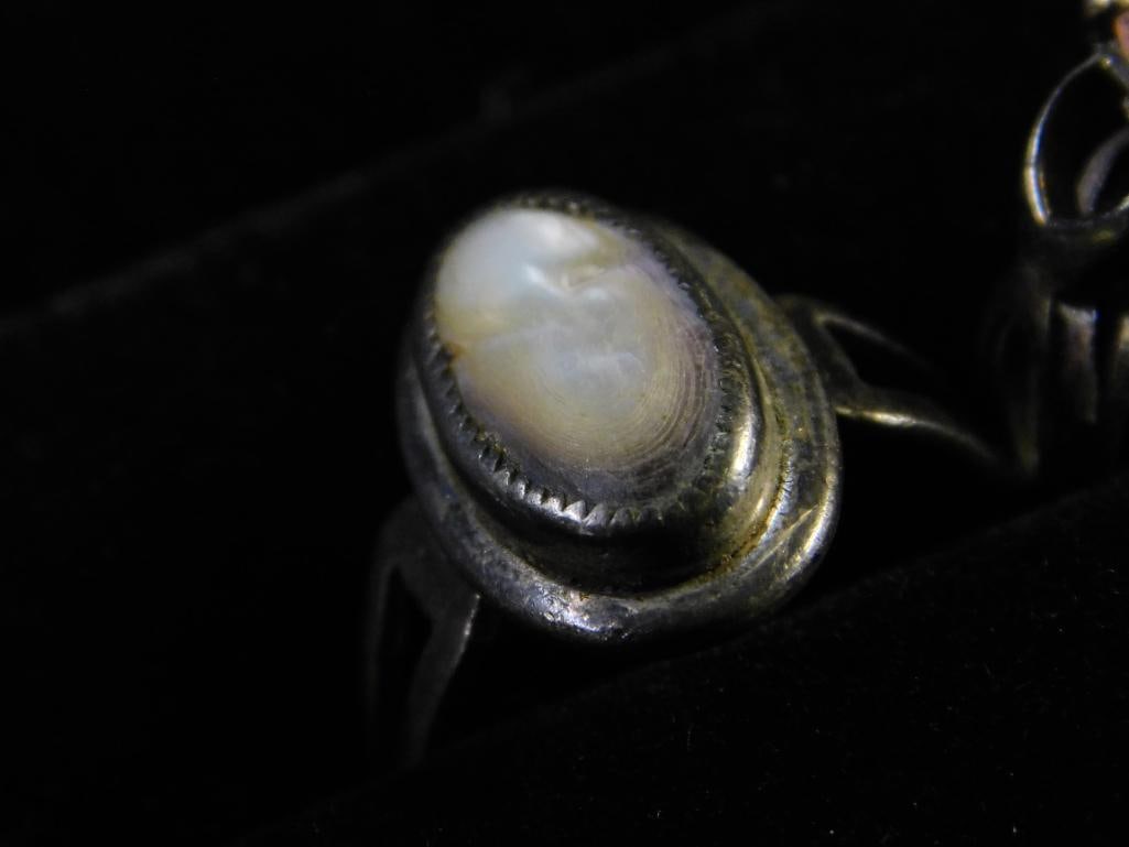 Sterling Silver - 4 Rings - Sizes 1-5.5 - 2-6 - 1-8 - 12.7 Grams TW - 2