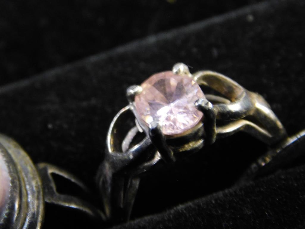 Sterling Silver - 4 Rings - Sizes 1-5.5 - 2-6 - 1-8 - 12.7 Grams TW - 3