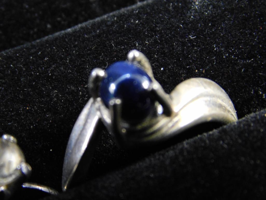 Sterling Silver - 4 Rings - Sizes 1-5.5 - 2-6 - 1-8 - 12.7 Grams TW - 5