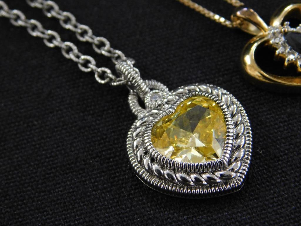 Sterling Silver - 3 Necklaces - 15"-17"- 18" - 19.8 Grams TW - 3