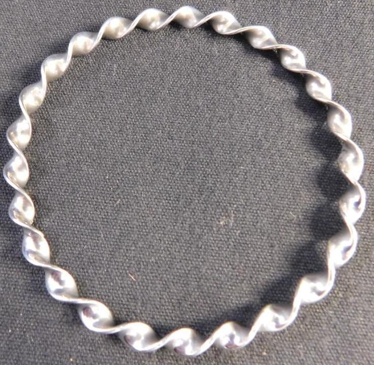 Sterling Silver - Bangle Bracelet - Twisted - 11.99 Grams (1 of 6)