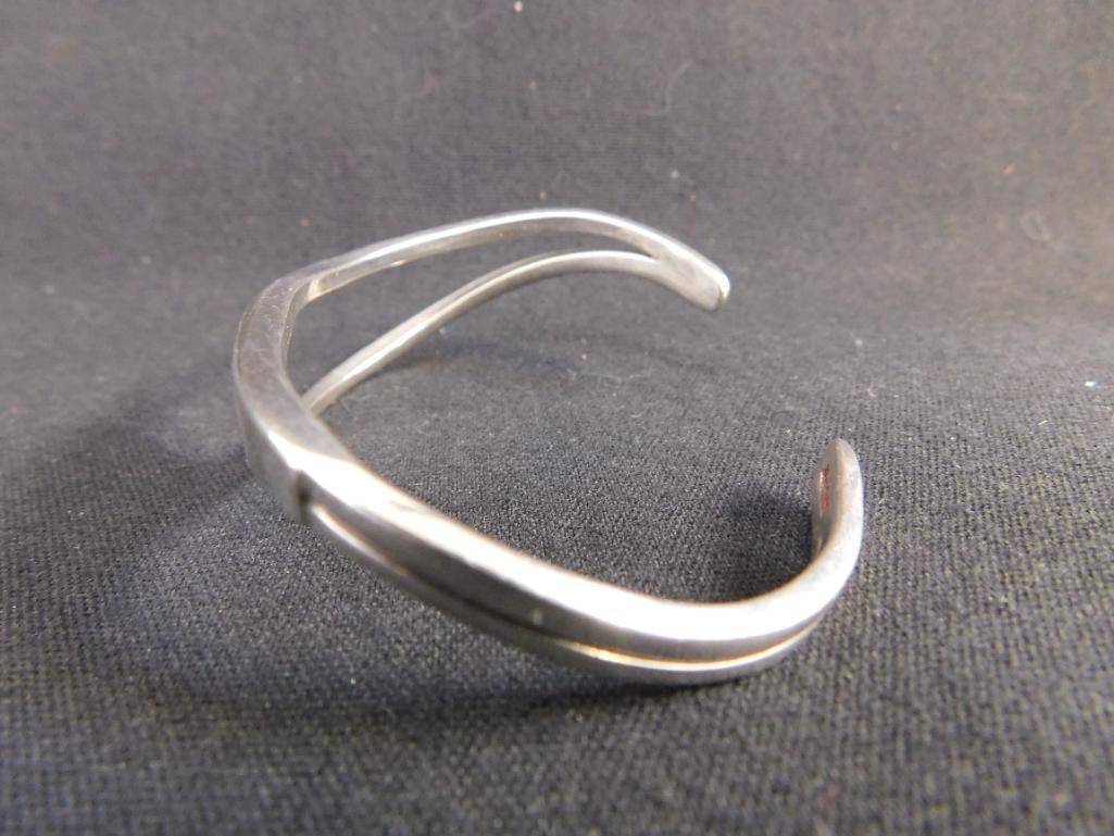 Sterling Silver - Cuff Bracelet - 21.9 Grams - 3