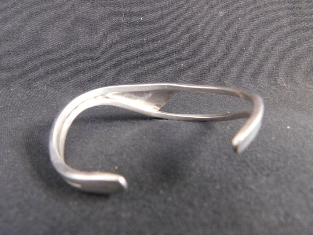Sterling Silver - Cuff Bracelet - 21.9 Grams - 4