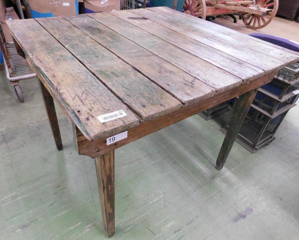 Rustic Square Plank Table - 31" x 39" x 36" (1 of 8)