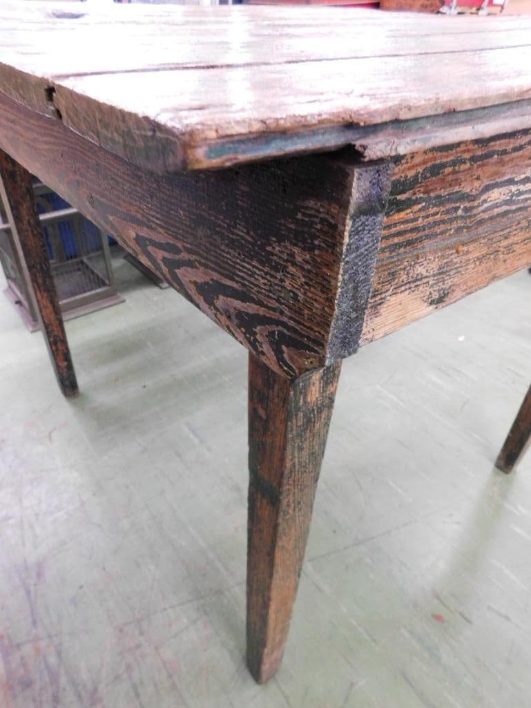Rustic Square Plank Table - 31" x 39" x 36" - 4