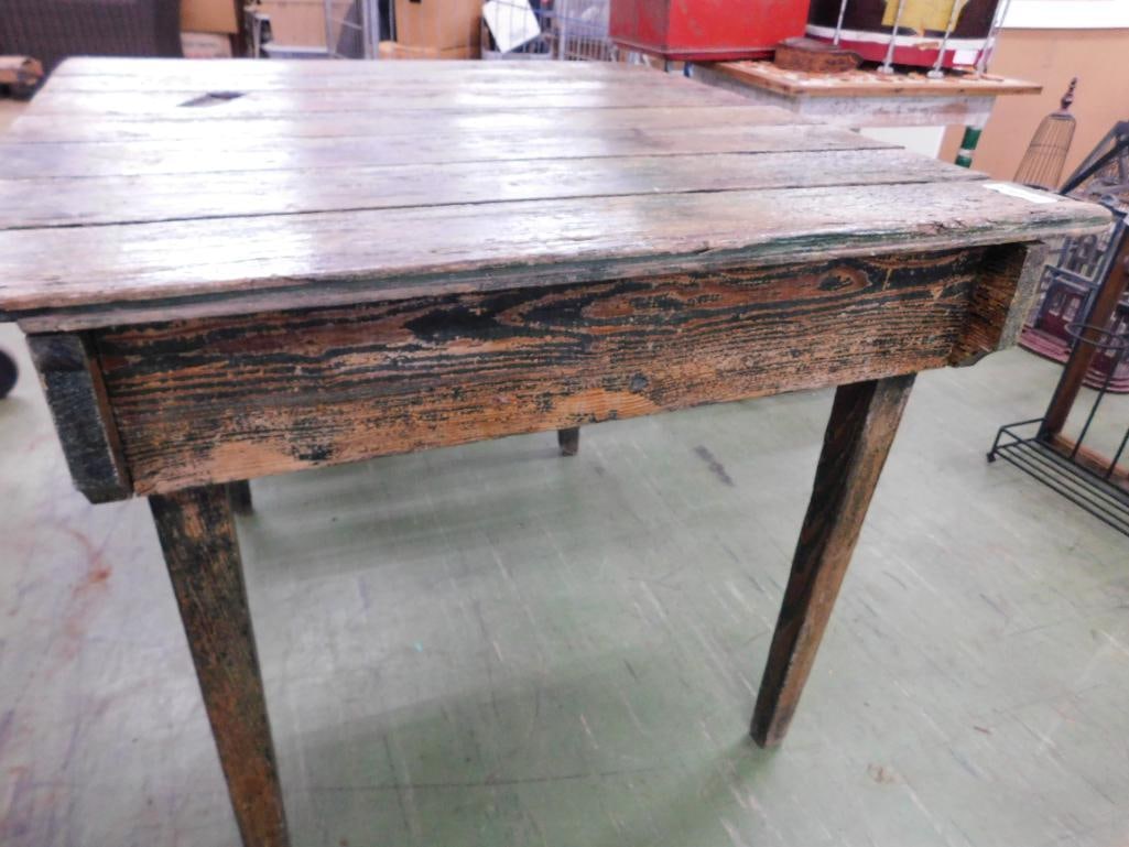Rustic Square Plank Table - 31" x 39" x 36" - 6