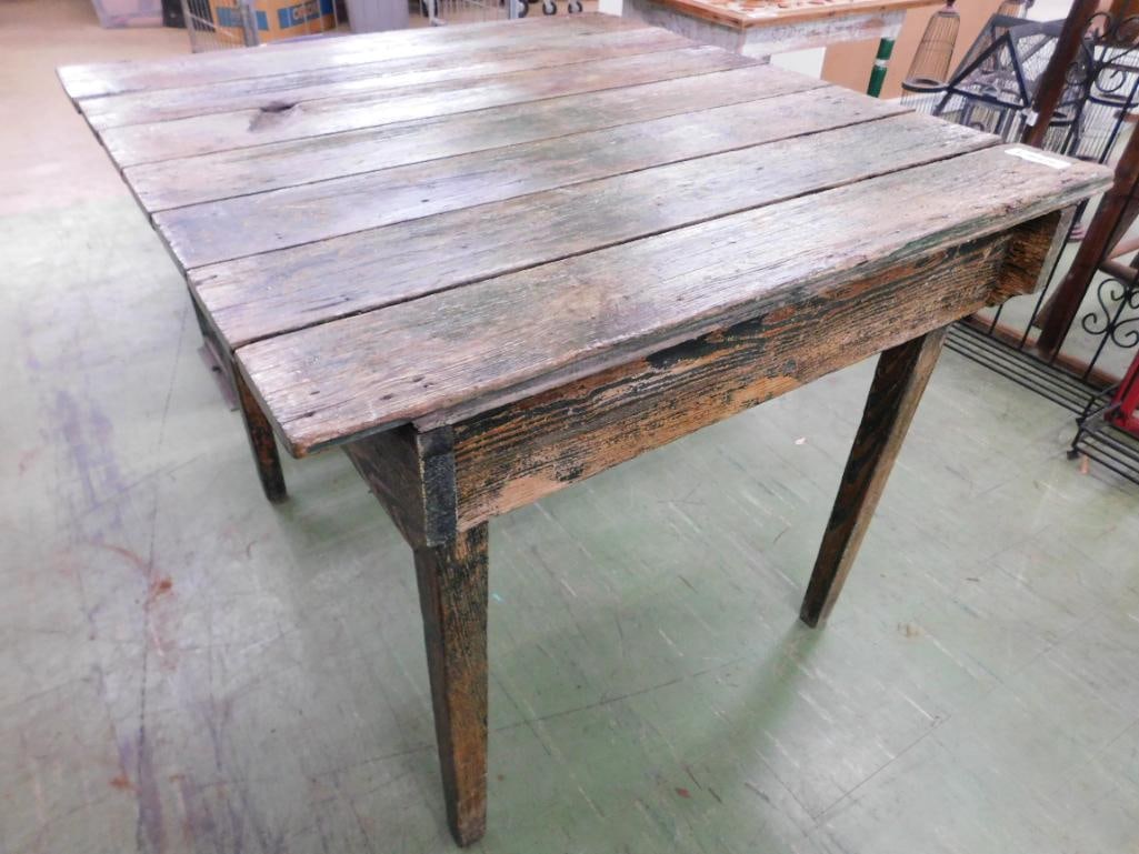 Rustic Square Plank Table - 31" x 39" x 36" - 8