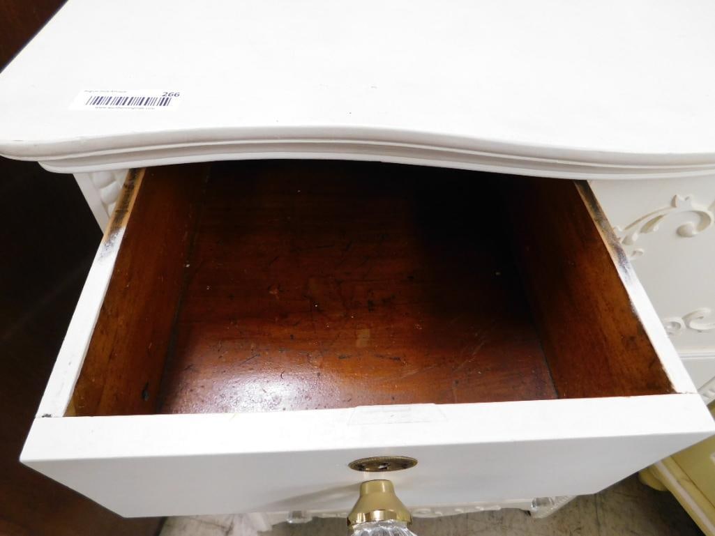 Painted Tall Dresser - 1 Door 5 Drawers - 48" x 33" x 20.5" - 9