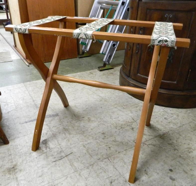 Vintage Luggage Rack - 20.5" x 22.5" x 15": See Photos For Condition and Details