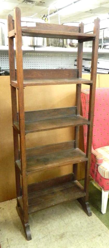 5 Shelf Book Shelf - 67" x 25" x 10" (1 of 3)