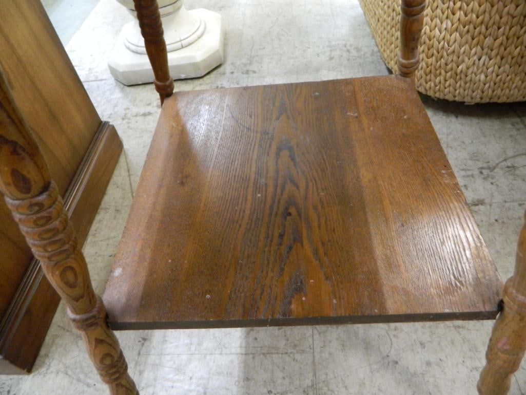 Square Oak Occasional Table - 29" x 24" x 24" - 3