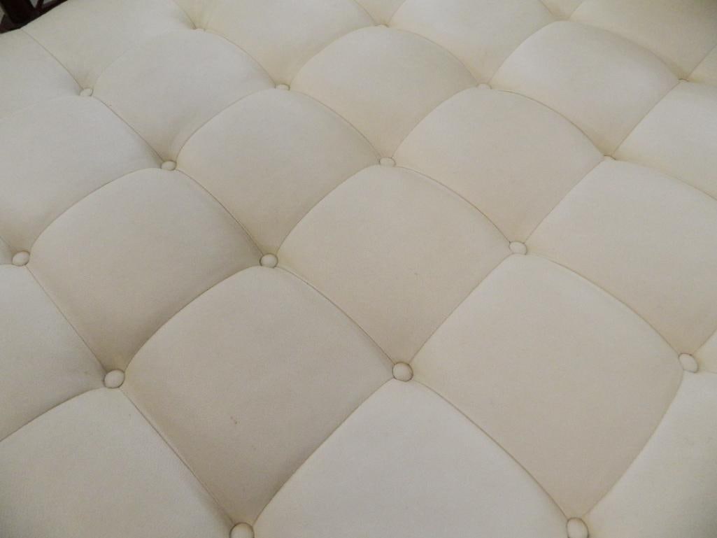 Leather Upholstered Ottoman / Coffee Table - 18" x 50" x 50" - 2