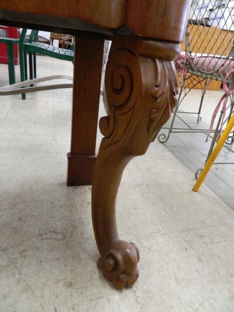 Victoria Marble Top Foyer with Candle Stand - 35" x 47" x 21" - 3