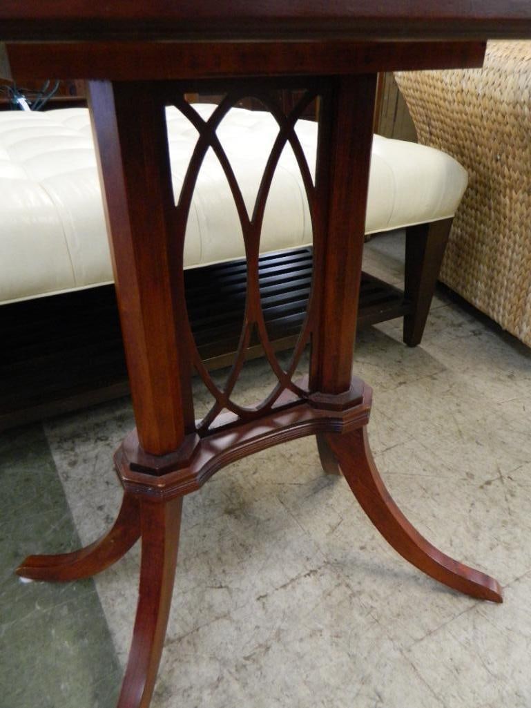 Oval Occasional Table with Gallery - 28.5" x 25" x 17.5" - 2