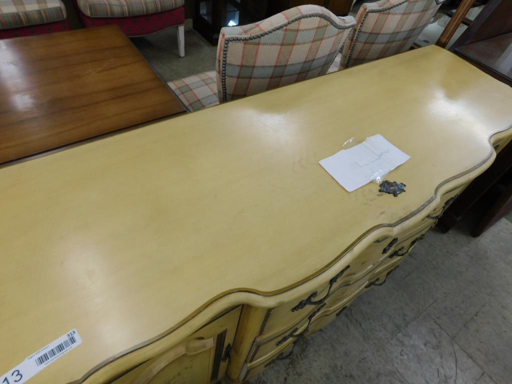 French Provincial Sideboard - 2 Doors - 3 Drawer - 33.5" x 65" x 21" - 2