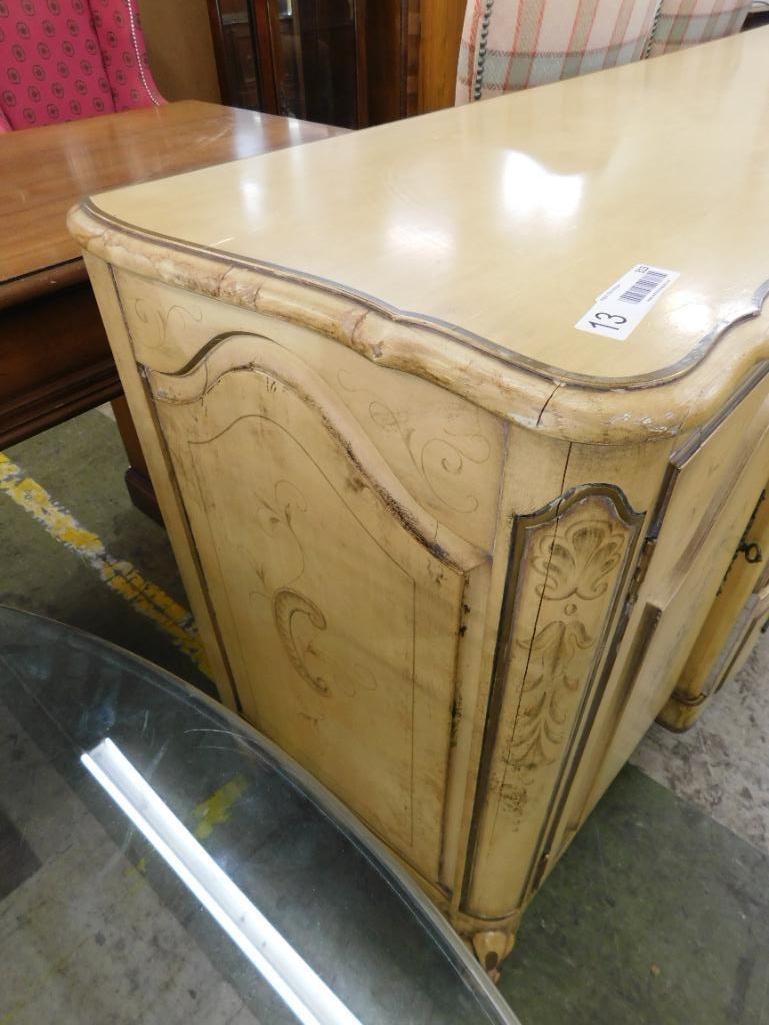 French Provincial Sideboard - 2 Doors - 3 Drawer - 33.5" x 65" x 21" - 3