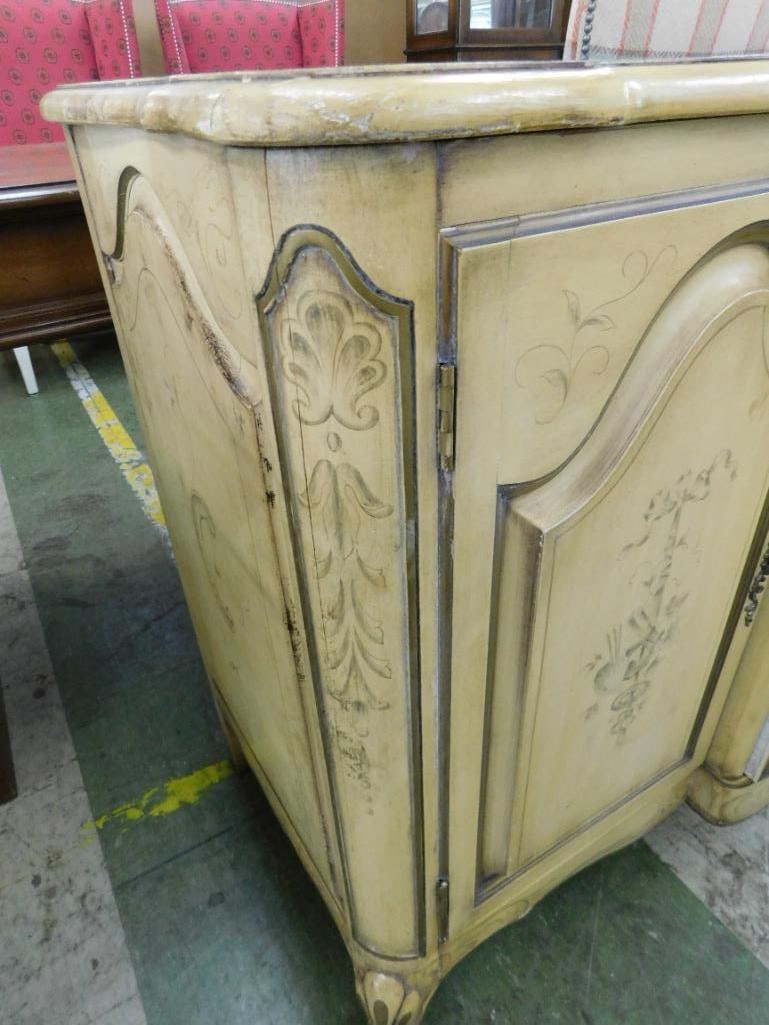French Provincial Sideboard - 2 Doors - 3 Drawer - 33.5" x 65" x 21" - 4