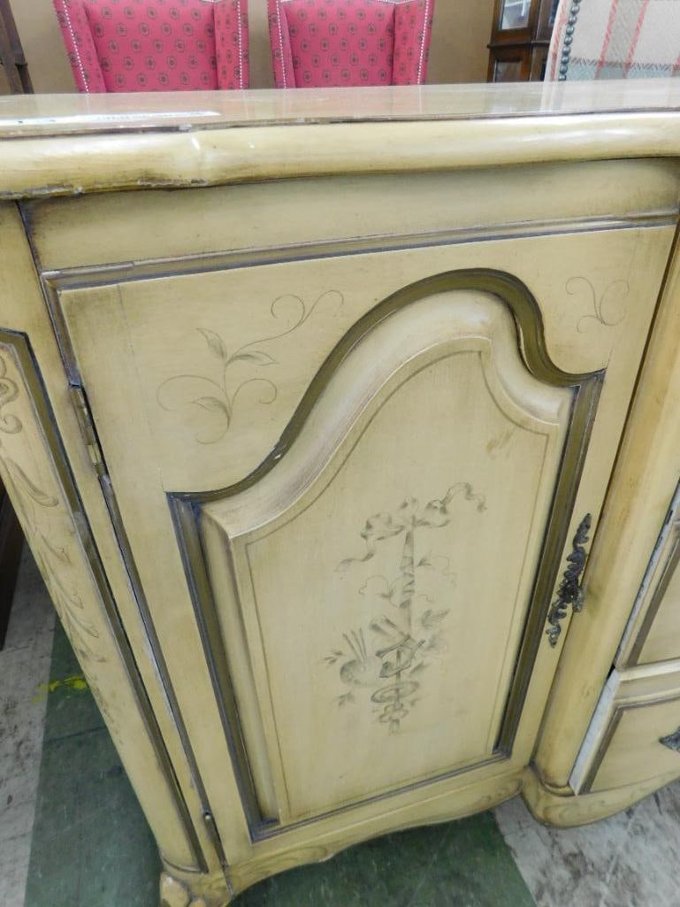 French Provincial Sideboard - 2 Doors - 3 Drawer - 33.5" x 65" x 21" - 5
