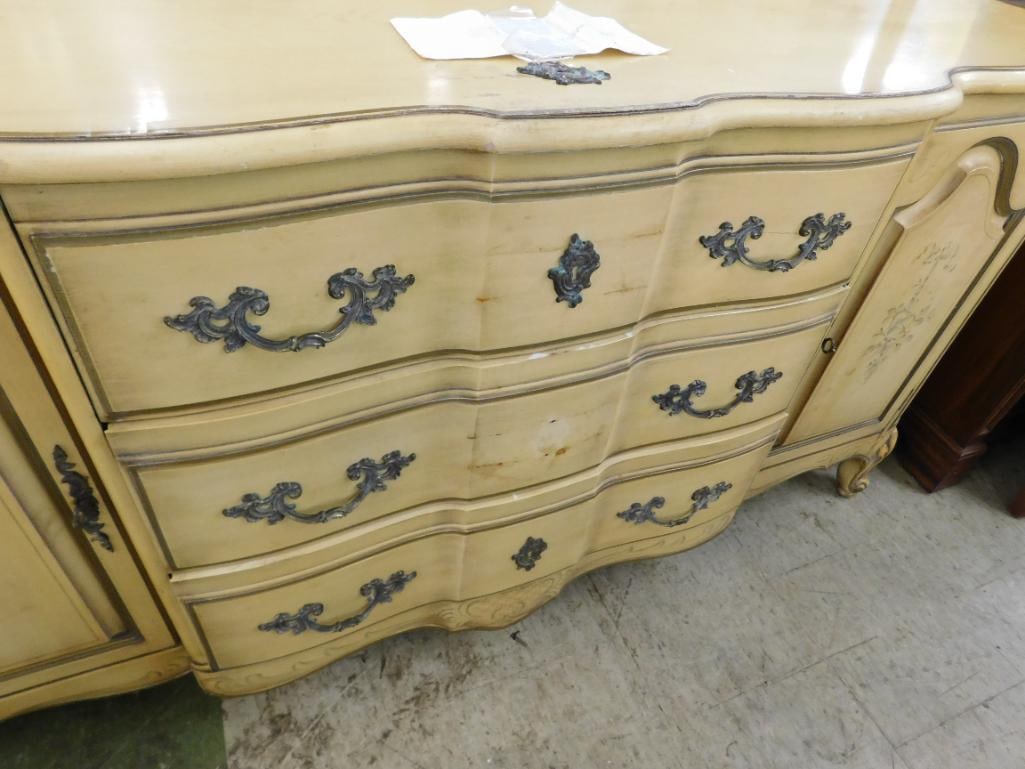 French Provincial Sideboard - 2 Doors - 3 Drawer - 33.5" x 65" x 21" - 6