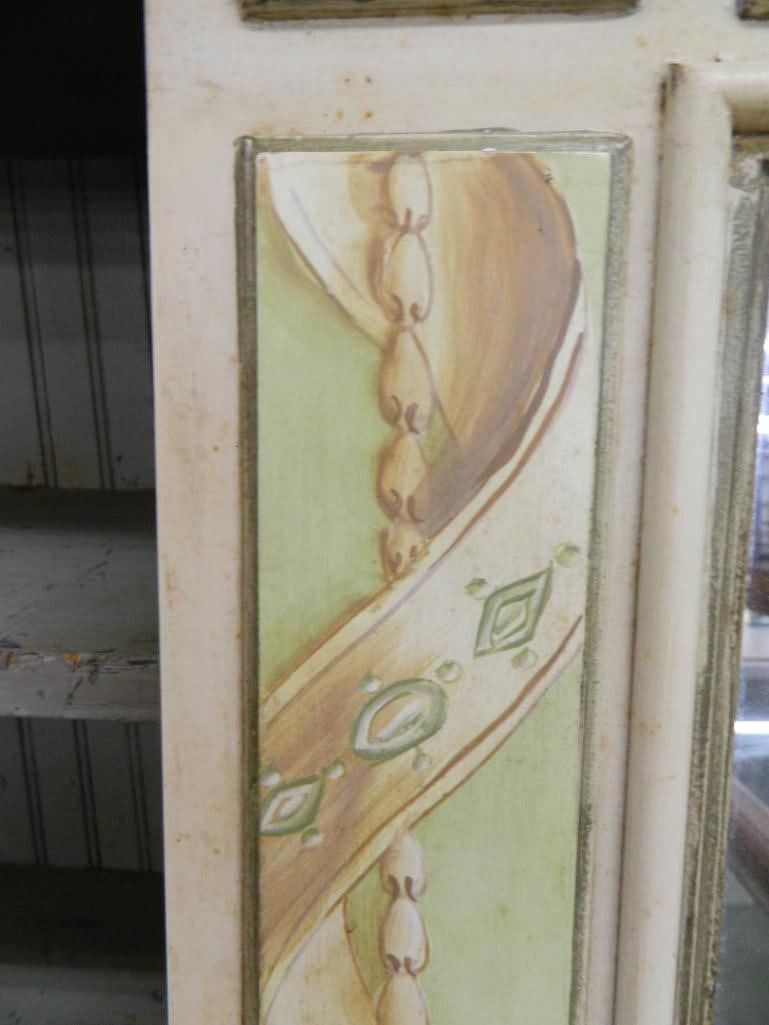Large Painted Wall Mirror with Beveled Glass - 63" x 40" - 2