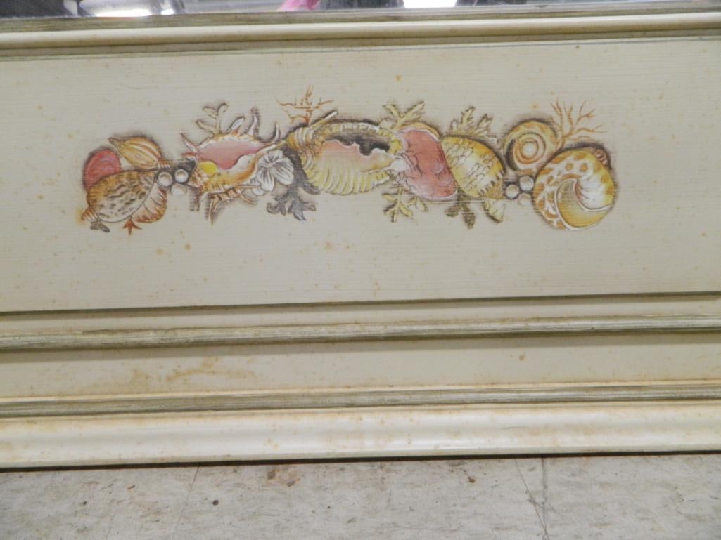 Large Painted Wall Mirror with Beveled Glass - 63" x 40" - 3