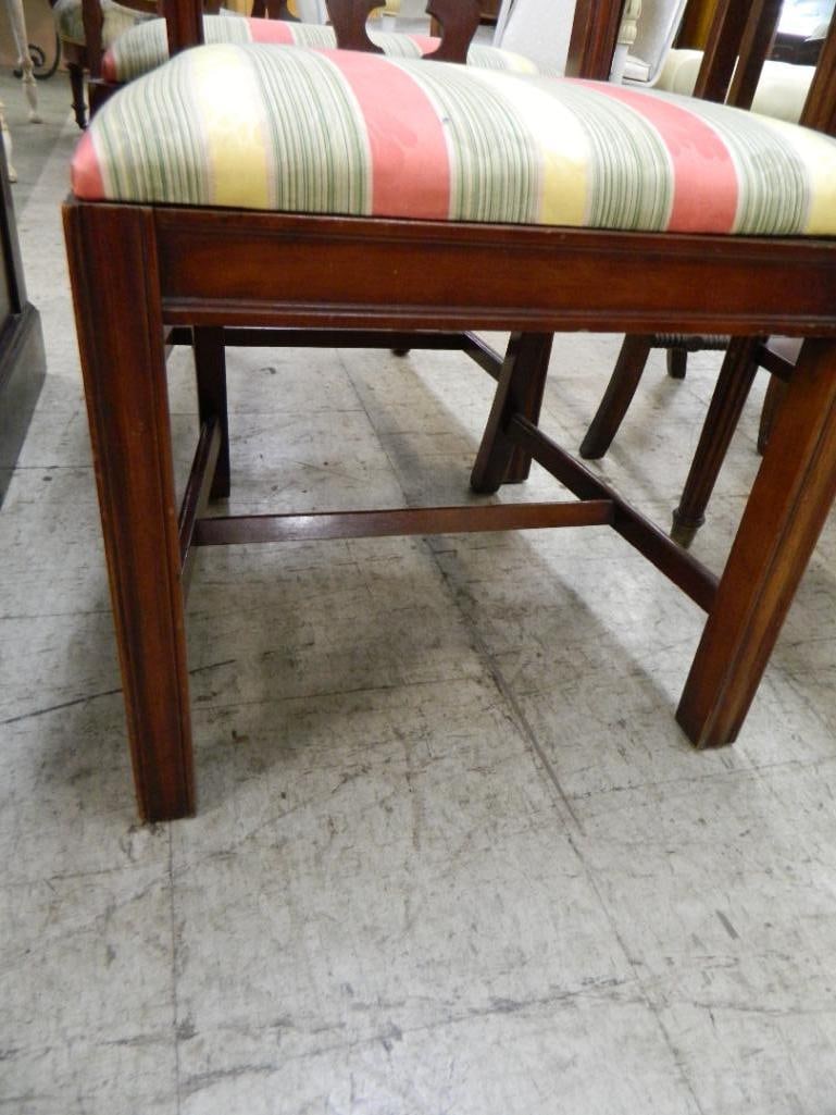 Pair of Vintage Upholstered Side Chairs - Each 38" x 20.5" x 20" - 3