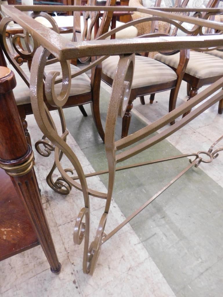 Wrought Iron Sofa / Foyer Table Base - 32" x 72" x 20" - 2