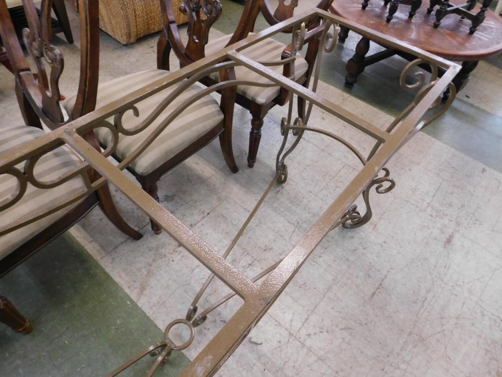 Wrought Iron Sofa / Foyer Table Base - 32" x 72" x 20" - 6