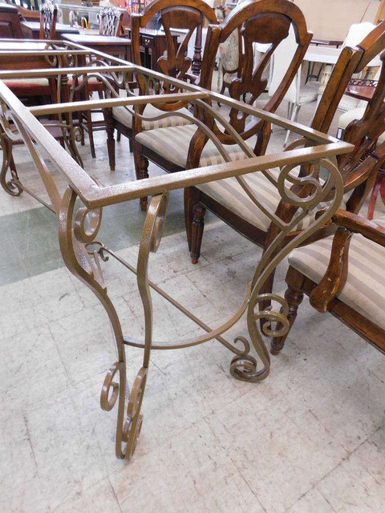 Wrought Iron Sofa / Foyer Table Base - 32" x 72" x 20" - 7
