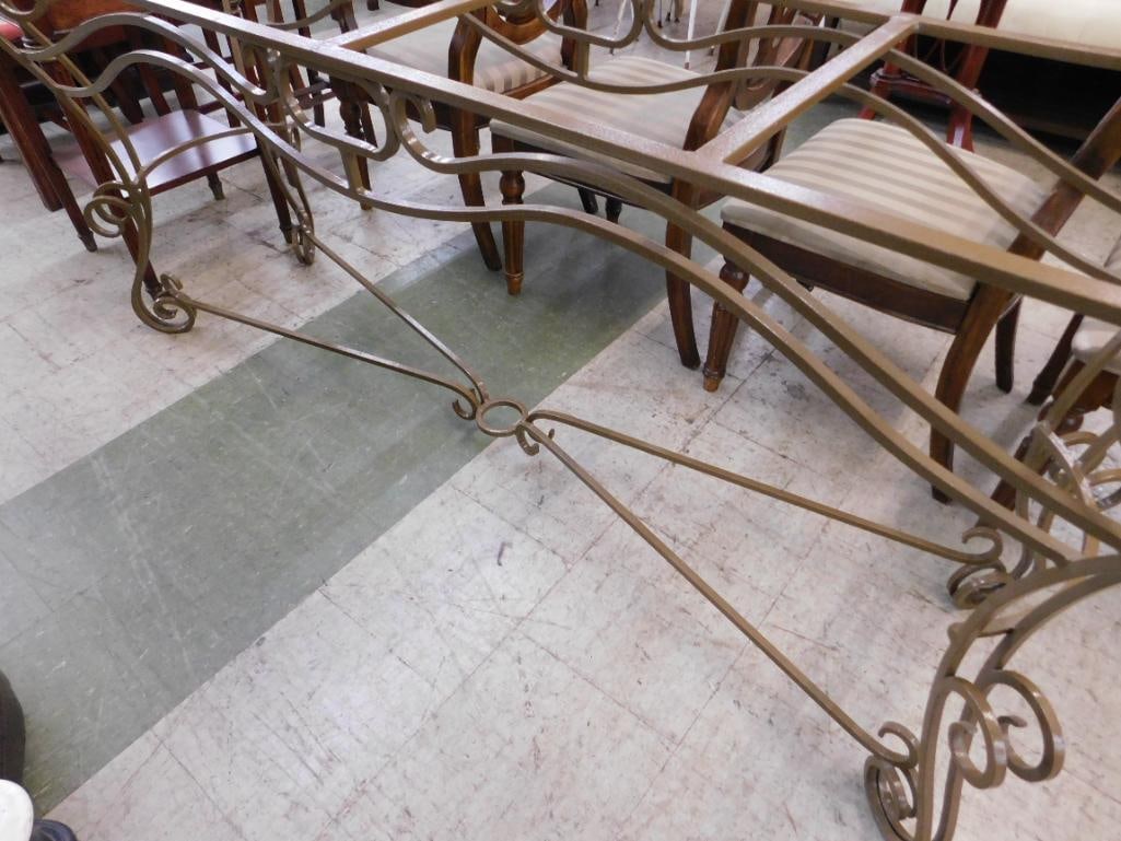 Wrought Iron Sofa / Foyer Table Base - 32" x 72" x 20" - 8