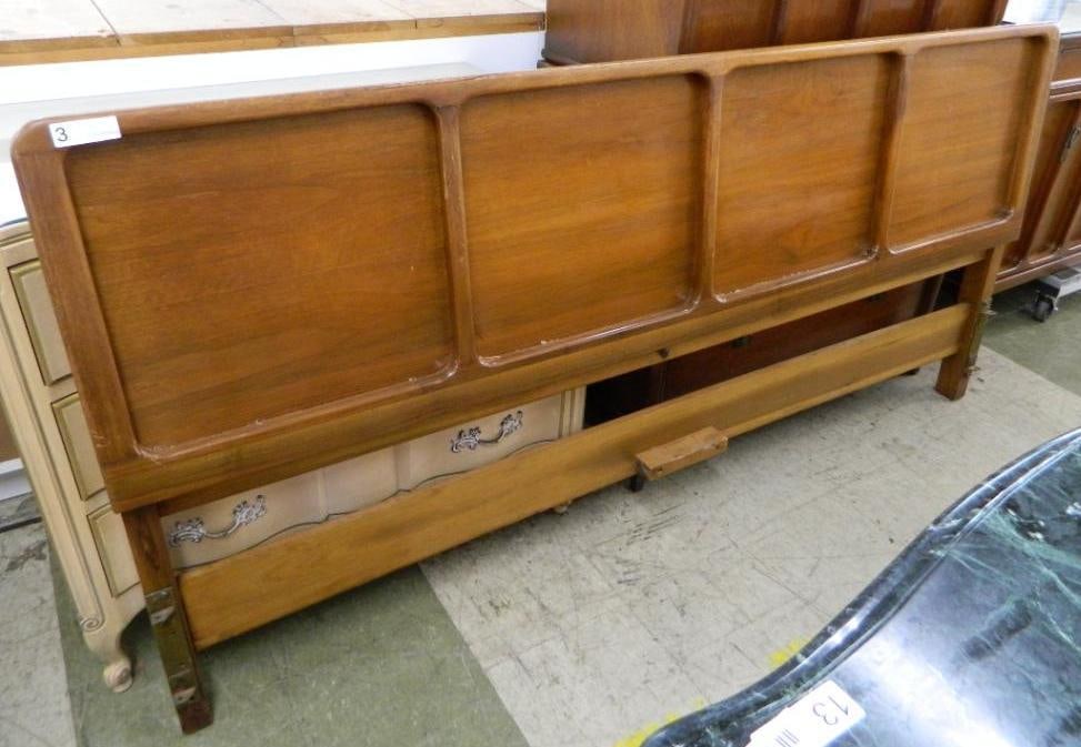 White Furniture Co. MCM Mid Century King Size Headboard - 38" Tall: See Photos For Condition and Details