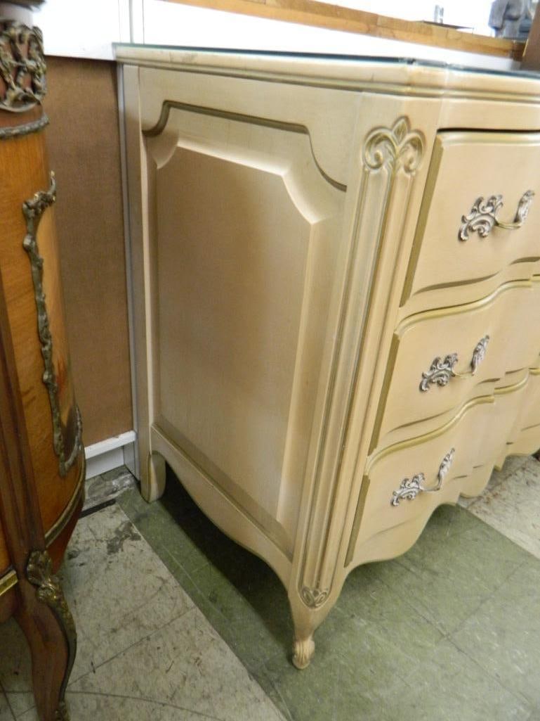Dixon Furniture - Orleans Collection - 3 Drawer Dresser - Glass Top - 33" x 36" x 20" - 5