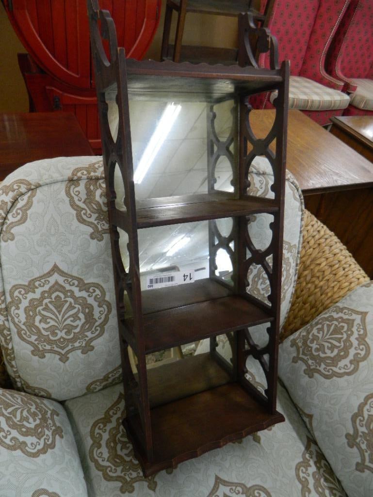 What Not Shelf - Mirror - Wall Hung - 31" x 10.5" x 5.5" - 2