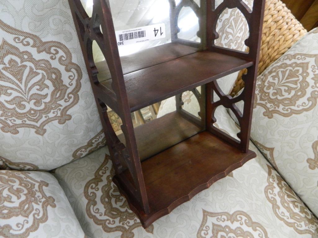 What Not Shelf - Mirror - Wall Hung - 31" x 10.5" x 5.5" - 5