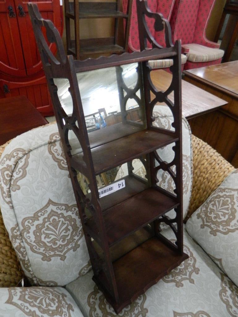What Not Shelf - Mirror - Wall Hung - 31" x 10.5" x 5.5" - 7