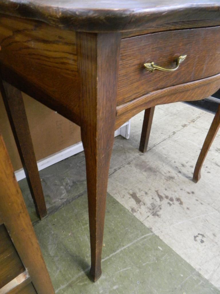 1 Drawer Oak Vanity with Mirror - 63.5" x 32" x 18" - 5