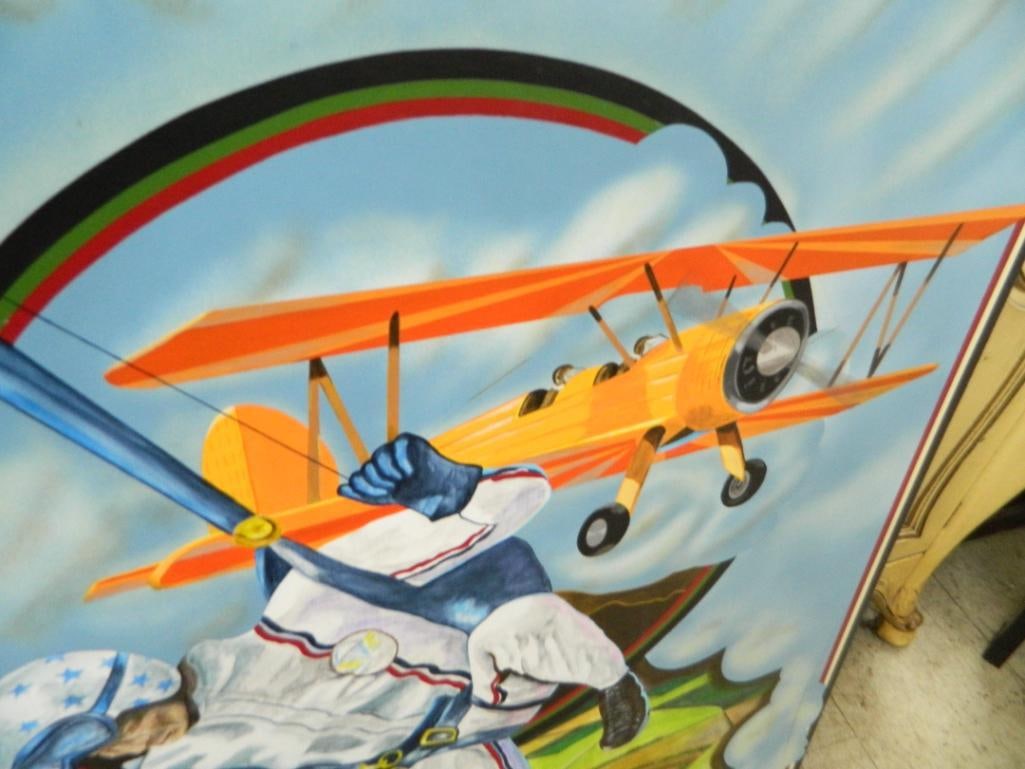"Air Show" Painting on Board - By Pat McMillan - 48" x 36" - 3