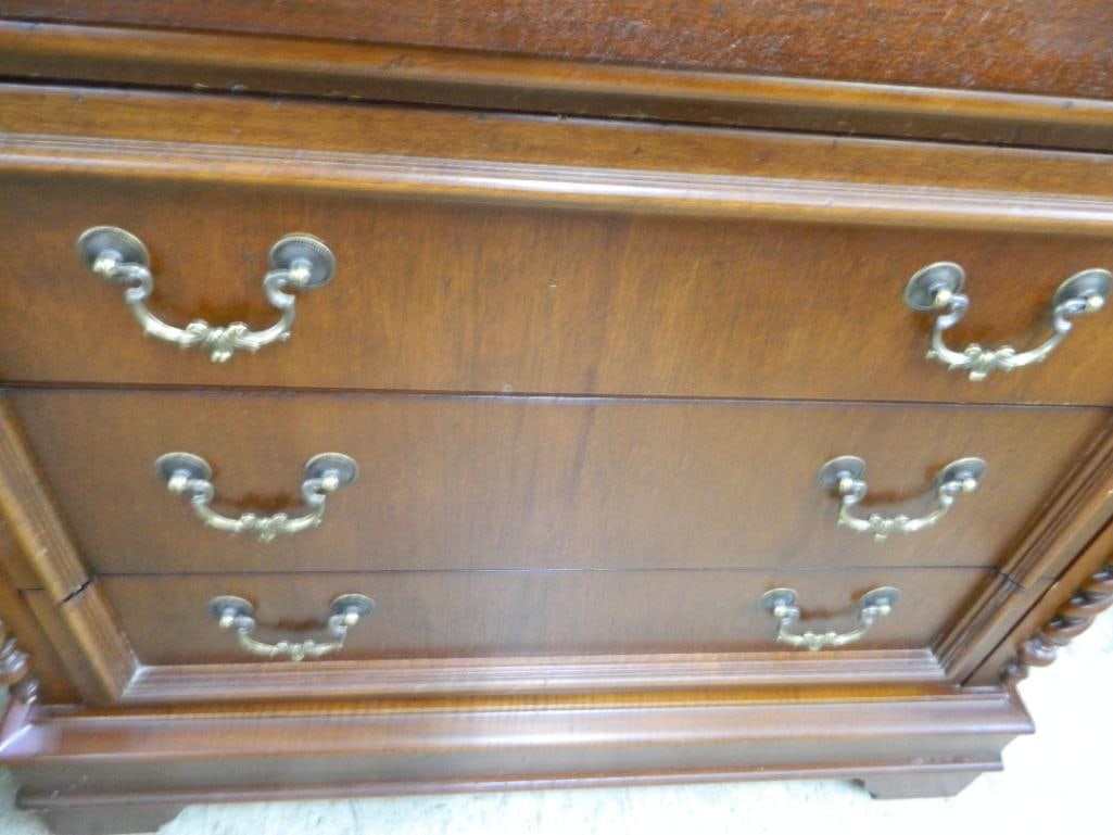 Lexington 4 Drawer Oversized Nightstand with Gallery - 36" x 34" x 18" - 7