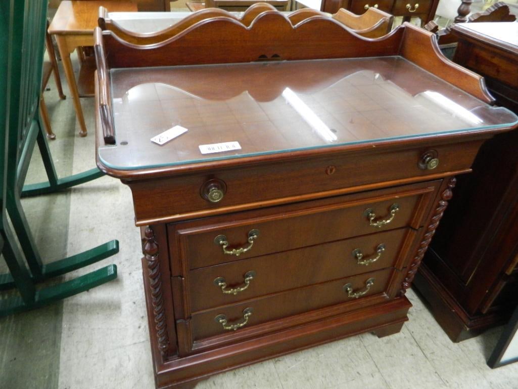 Lexington 4 Drawer Oversized Nightstand with Gallery - 36" x 34" x 18" - 7