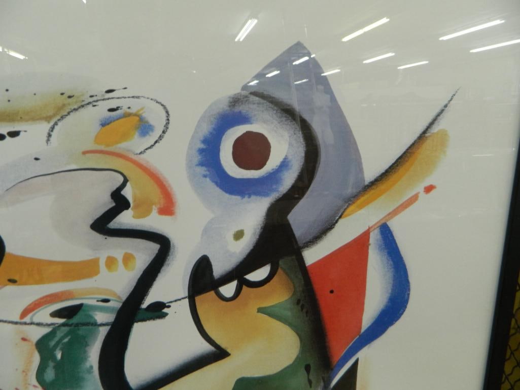 Framed Signed Alfred Gockel Print - Modern Abstract - 28.5" x 28.5" - 2