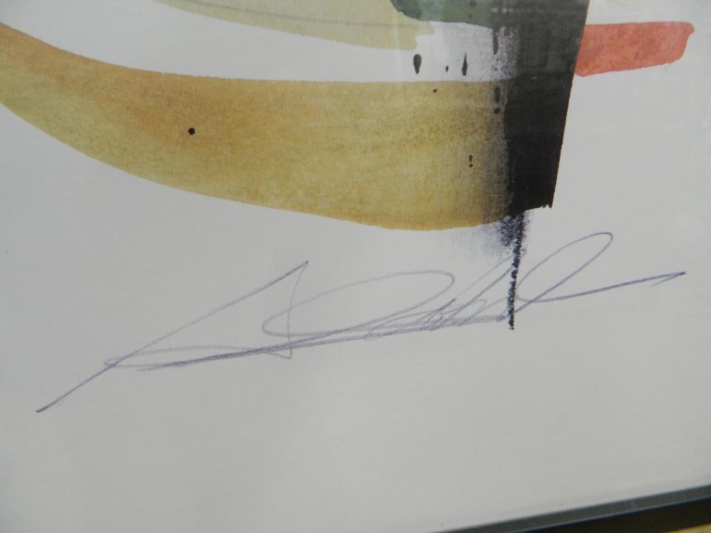 Framed Signed Alfred Gockel Print - Modern Abstract - 28.5" x 28.5" - 6
