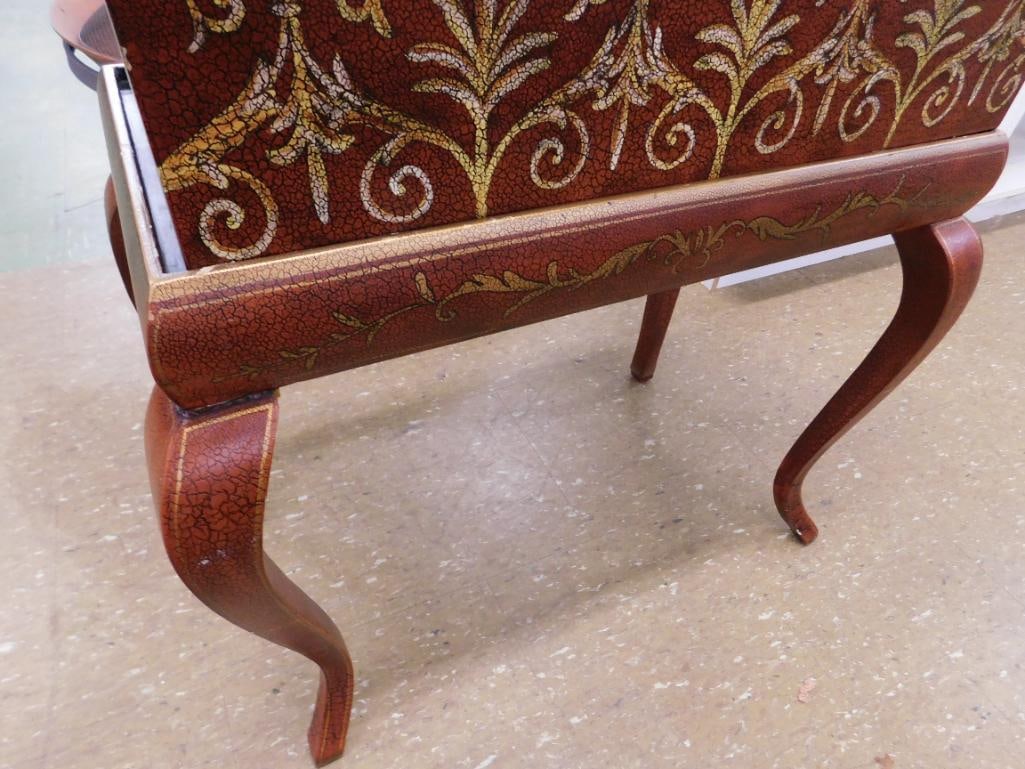 Modern 2 Piece Decorated Trunk on Stand - 29.5" x 27" x 15.5" - 4