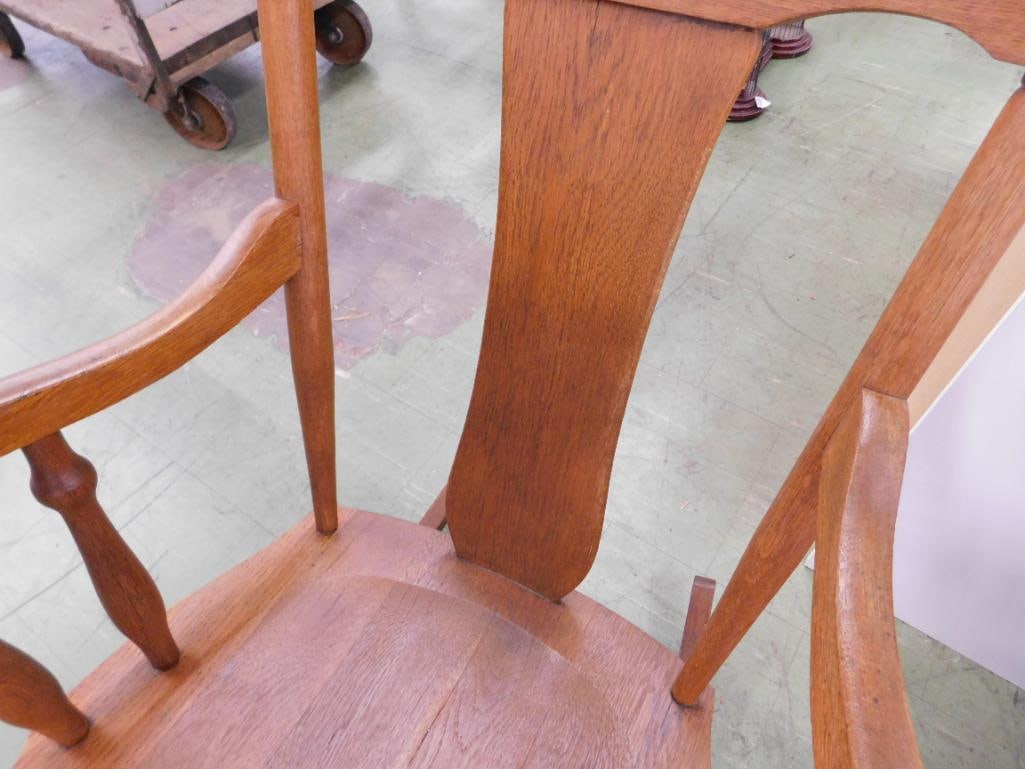 Wood Rocking Chair - Repaired - 34.5" x 23" x 29.5" - 3