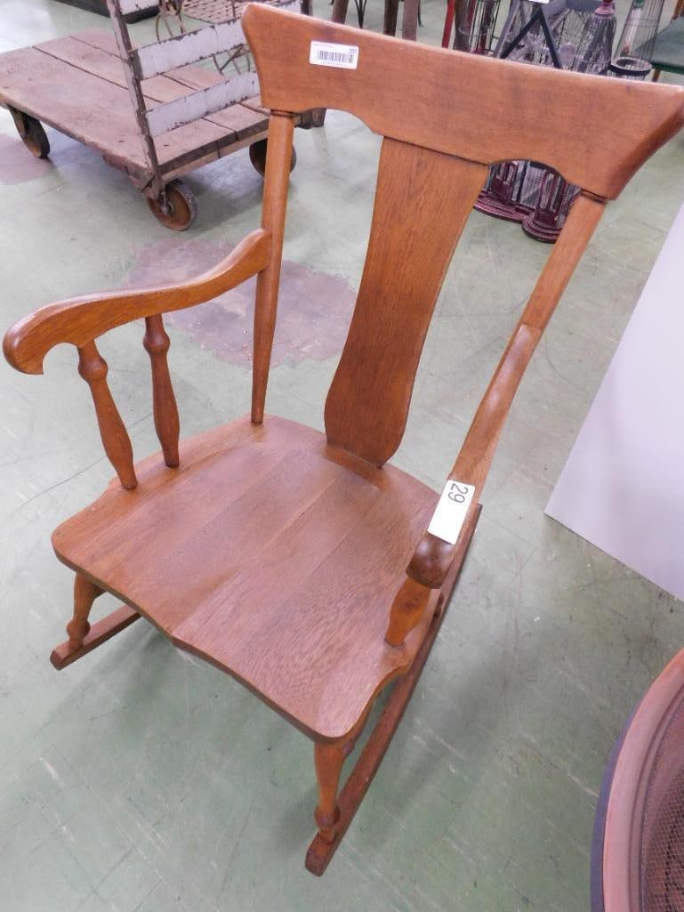 Wood Rocking Chair - Repaired - 34.5" x 23" x 29.5" - 8