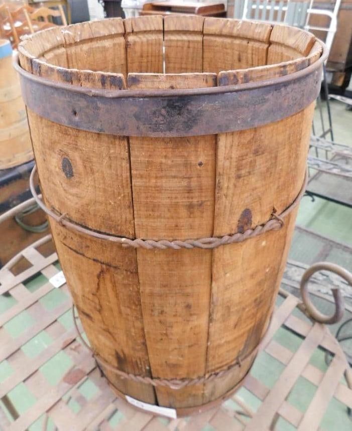 Vintage Nail Barrel - 17" x 11": See Photos For Condition and Details