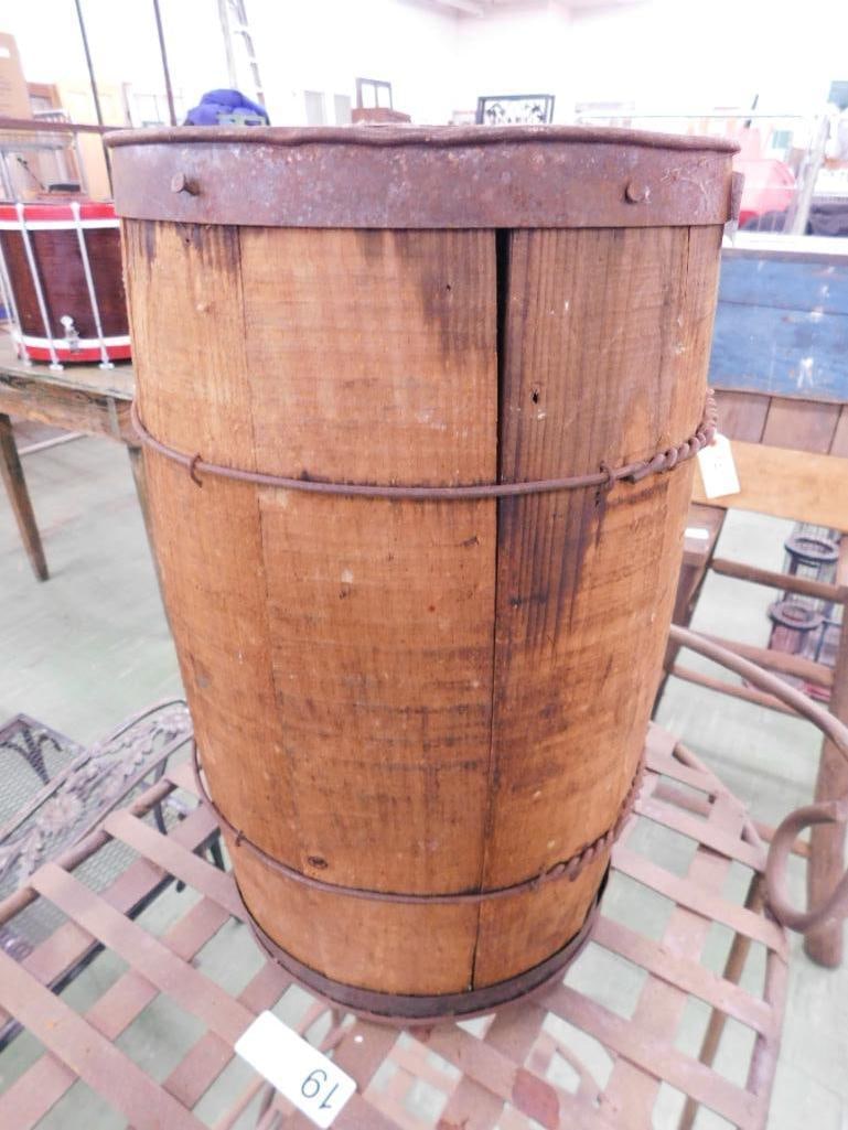 Vintage Nail Barrel - 17" x 11" - 2