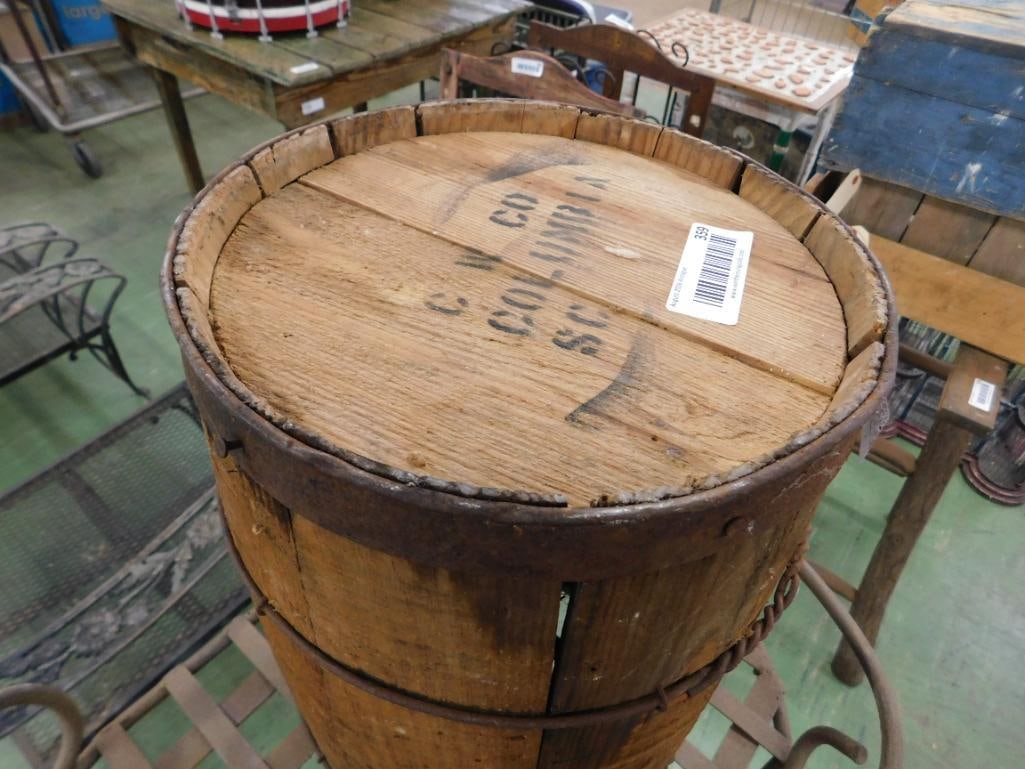 Vintage Nail Barrel - 17" x 11" - 3