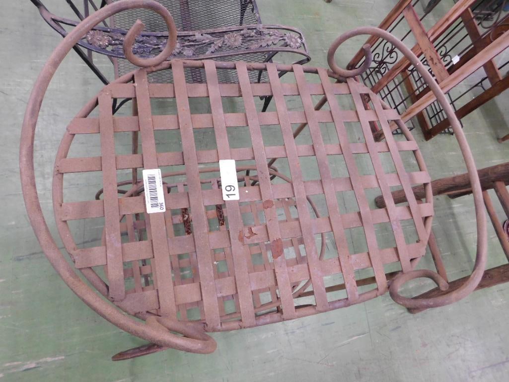 Metal Outdoor Tea Cart - 37" x 26.5" x 20.5" - 3